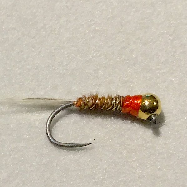 Pheasant tail nymph for fly fishing the Welsh Dee
