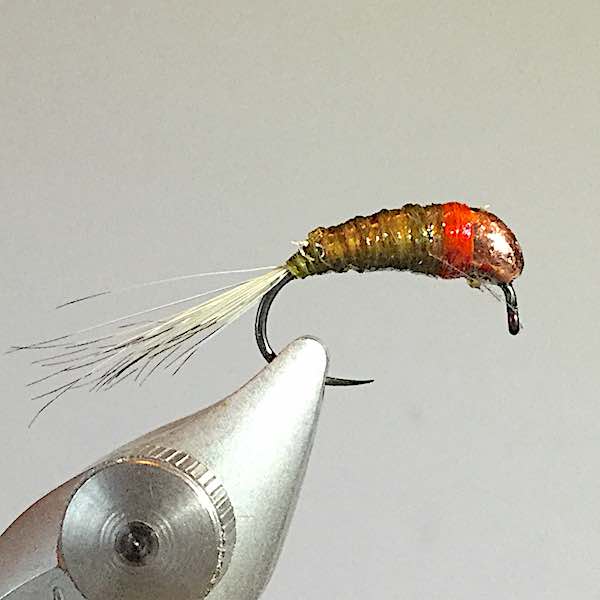 olive XL tungsten jig-back nymph grayling flies for January