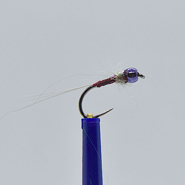 TB claret nymph grayling fly fishing