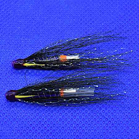 Ice-blue Wizardhats - sea trout tube flies