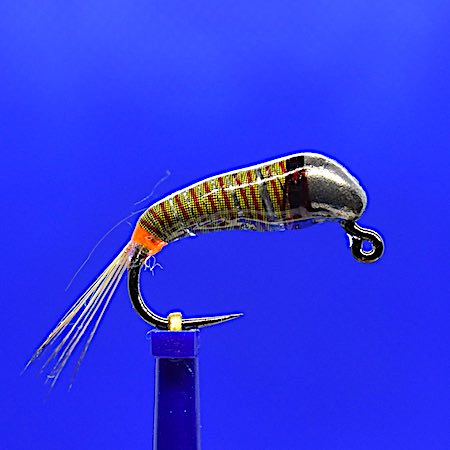 Olive tungsten jig-back clear water czech nymphing