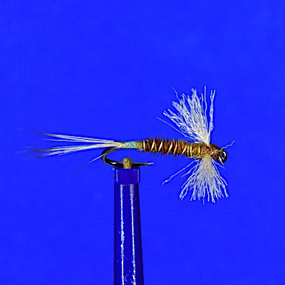 4 St FRENCH PARTRIDGE MAYFLY grey-blue # 10 Maifliege Bachforelle browntrout 