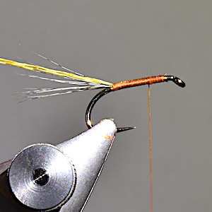 March Brown dry fly - stage 2