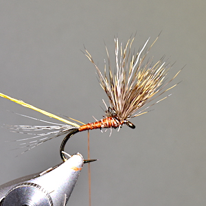 March Brown dry fly - stage 3