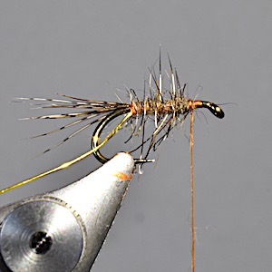March Brown wet fly stage 3