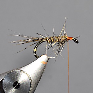 March Brown wet fly stage 4