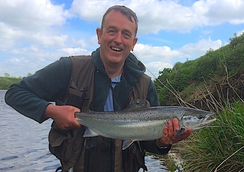 Salmon caught on a TB Black Pennell