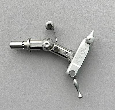 Rotary fly tying vise inline head 