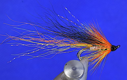 3 V Fly Size 10 Ultimate Gold Flash JC Ally's Cascade Salmon Double Flies 