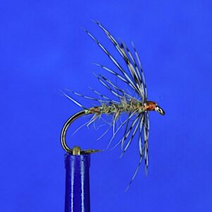 Pearl ribbed March Brown spider trout flies for april