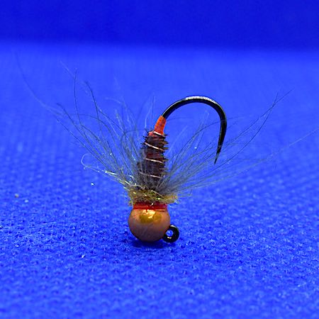 Pheasant tail nymph metallic orange TB - flies for september
