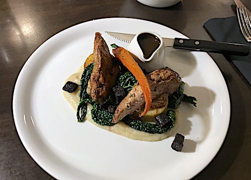 Duck dinner at the Traquair Arms Hotel