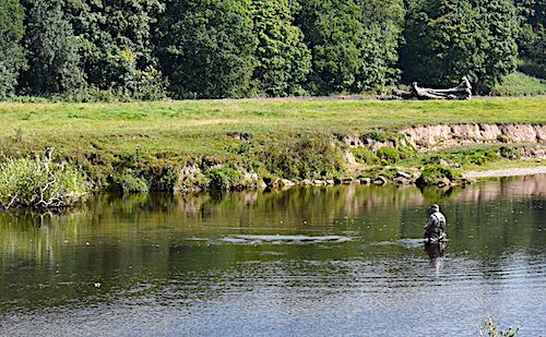 Graham fishing at Grove Farm