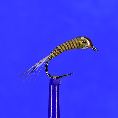Tungsten jig back synthetic quill nymph 